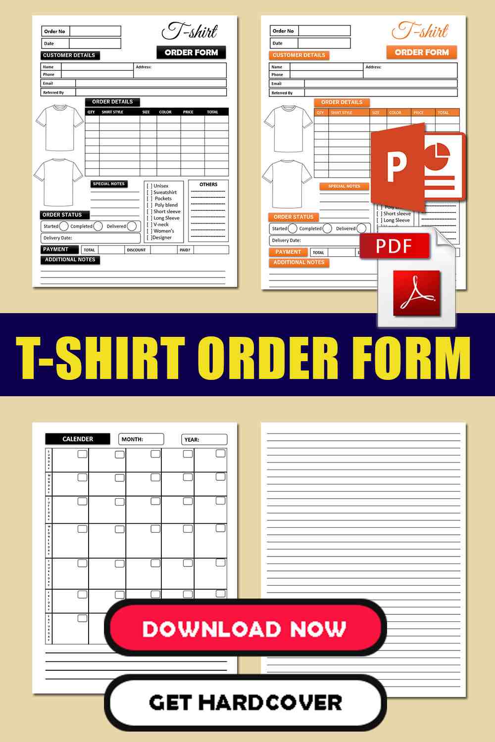 T-Shirt Order Form